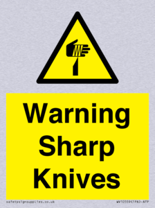 Warning Sharp Knives